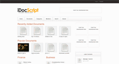 Desktop Screenshot of demo.idocscript.com