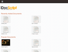 Tablet Screenshot of demo.idocscript.com